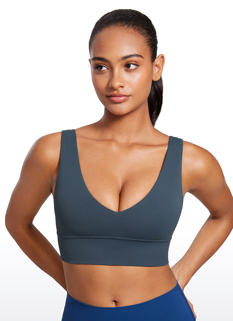 Butterluxe Deep V Neck Longline Sports Bra