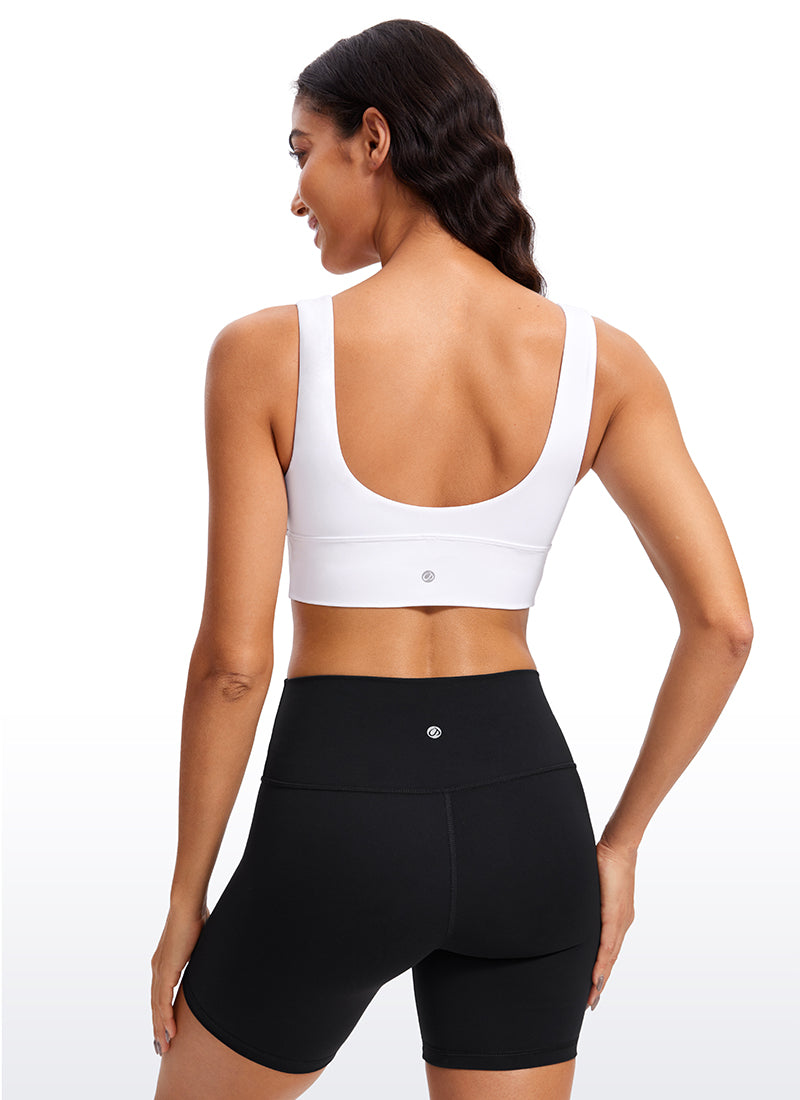 Butterluxe Deep V Neck Longline Sports Bra