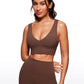 Butterluxe Deep V Neck Longline Sports Bra