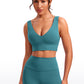 Butterluxe Deep V Neck Longline Sports Bra