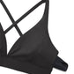 Butterluxe Deep V Neck Thin Strap Criss Cross Bra