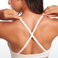 Butterluxe Deep V Neck Thin Strap Criss Cross Bra