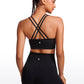 Seamless Strappy Longline Bra Criss Cross Back