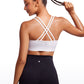 Seamless Strappy Longline Bra Criss Cross Back