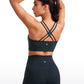 Seamless Strappy Longline Bra Criss Cross Back