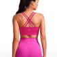 Seamless Strappy Longline Bra Criss Cross Back