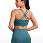 Seamless Strappy Longline Bra Criss Cross Back