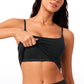 Butterlift Scoop Neck Cropped Build-in Bra Tanks