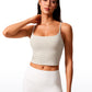 Butterlift Scoop Neck Cropped Build-in Bra Tanks