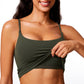 Butterlift Scoop Neck Cropped Build-in Bra Tanks