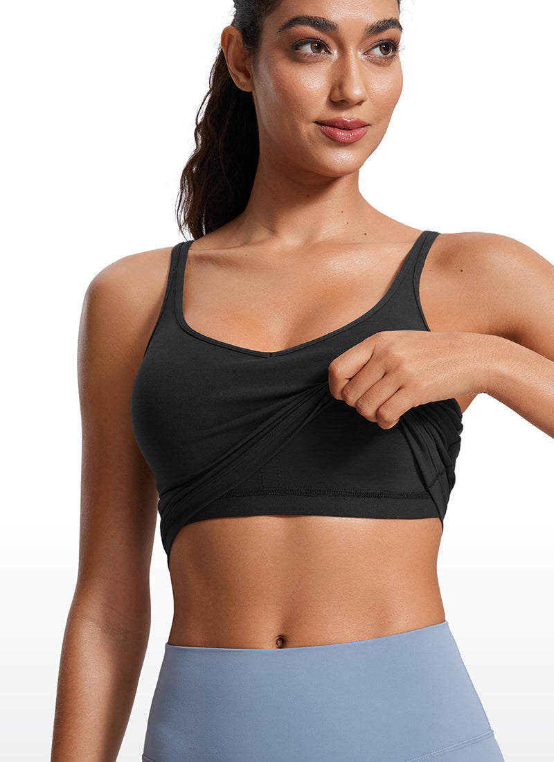 Butterluxe-Light V Neck Longline Sports Bra