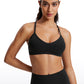 Butterluxe Ruched V Neck Sports Bra