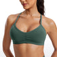 Butterluxe Ruched V Neck Sports Bra