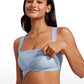 Butterluxe Longline Square Neck Built-in Bra Sports Tanks