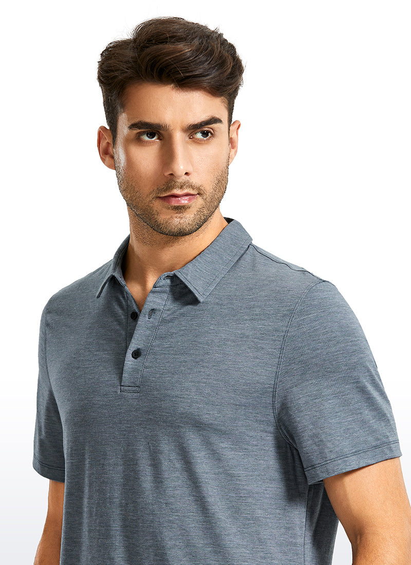 Heather Polo Short Sleeves