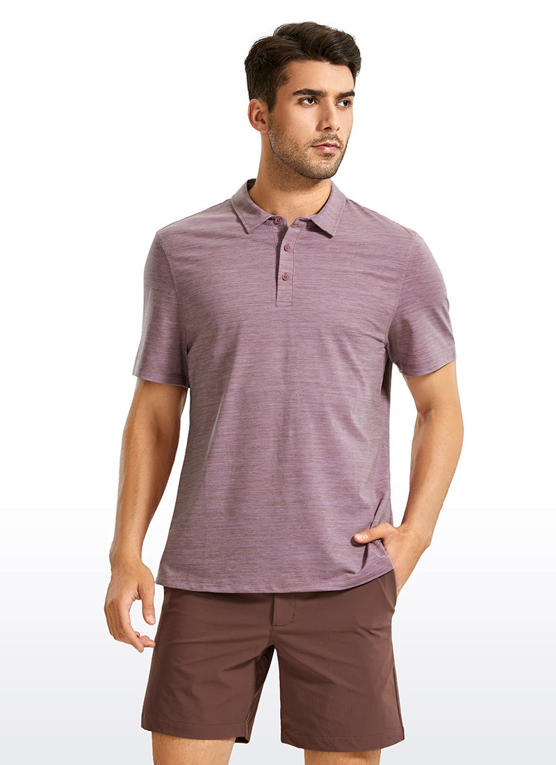 Heather Polo Short Sleeves