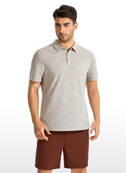 Heather Polo Short Sleeves