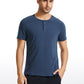 Pima Cotton Henley Short Sleeves