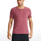 Pima Cotton Henley Short Sleeves