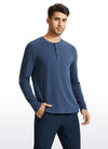 Pima Cotton Henley Long Sleeve