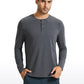 Pima Cotton Henley Long Sleeve