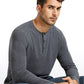 Pima Cotton Henley Long Sleeve