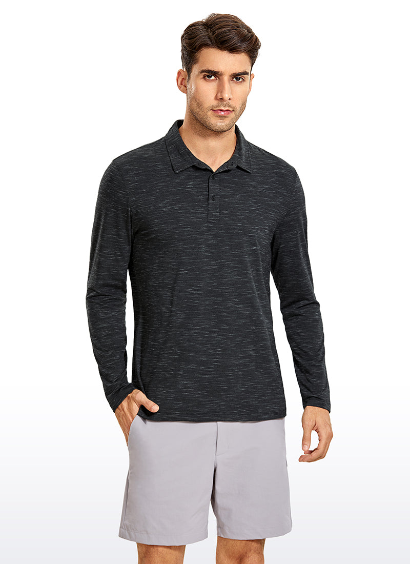 Heather Polo Long Sleeves