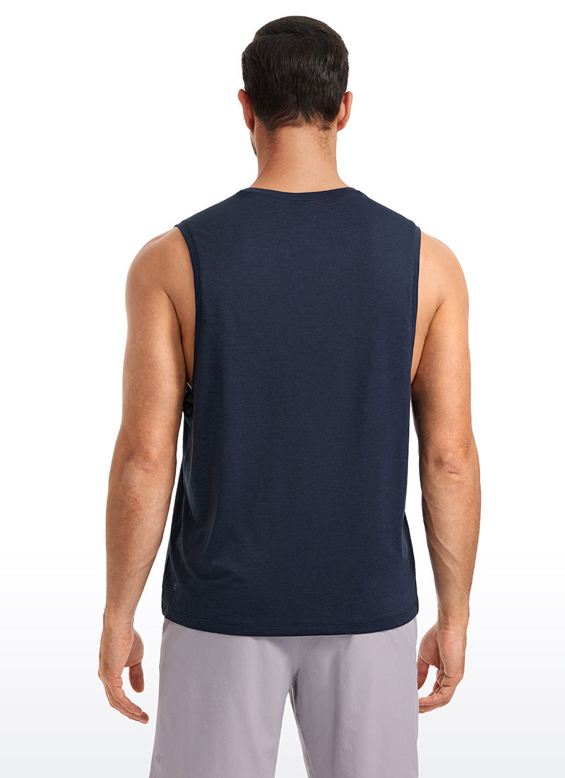 Lightweight Quick Dry Tank Tops Round Neck