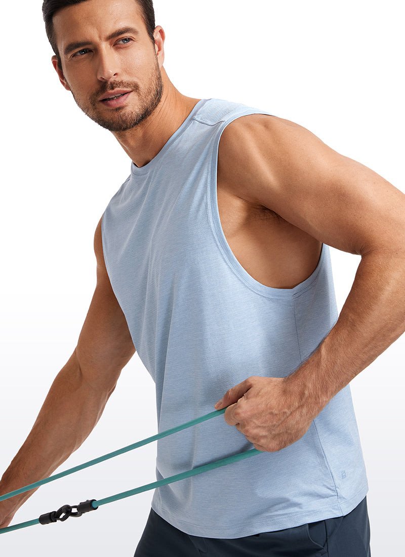 Lightweight Quick Dry Tank Tops Round Neck