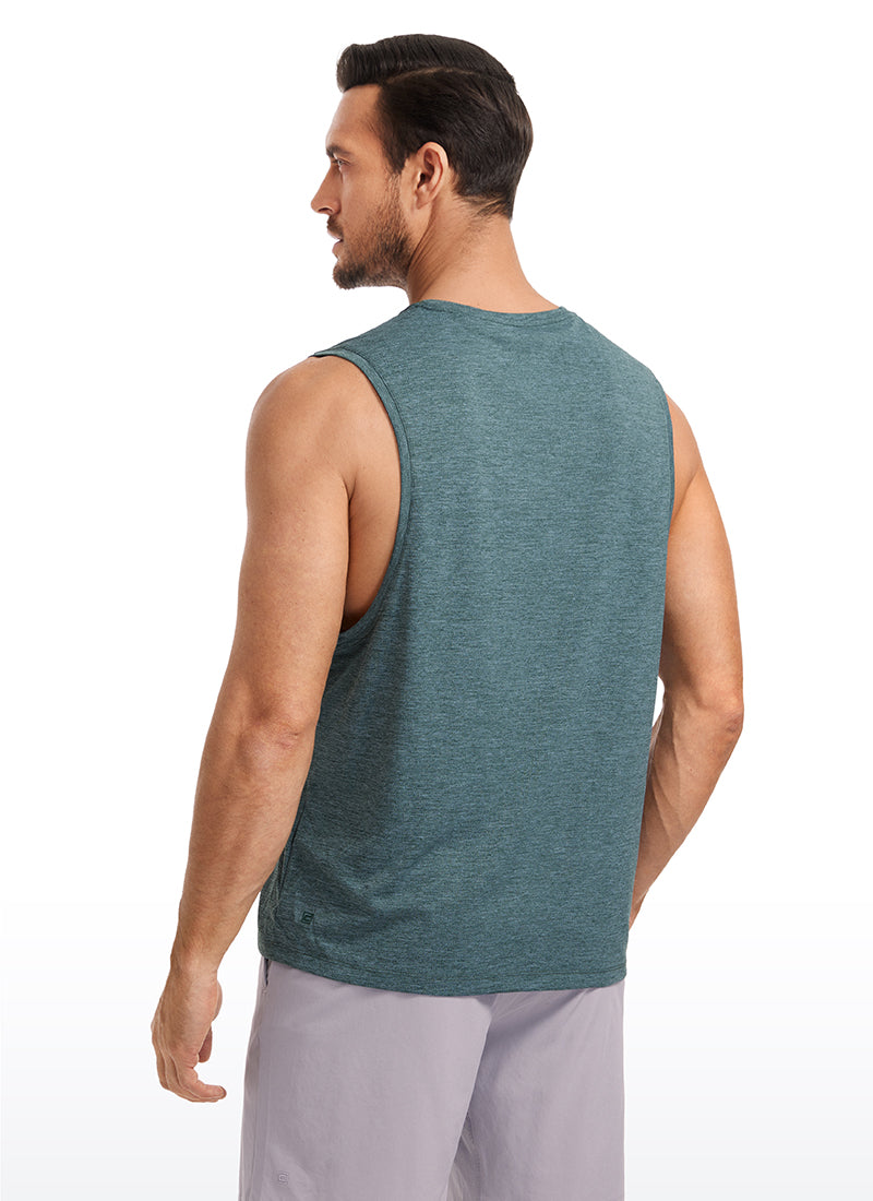 Lightweight Quick Dry Tank Tops Round Neck