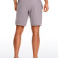 Feathery-Fit Athletic Shorts 9''- Lined