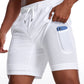 Feathery-Fit Athletic Shorts 7''- Lined