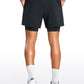 Feathery-Fit 2 in 1 Athletic Shorts 5''- with Pockets & Long Liner