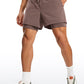 Feathery-Fit 2 in 1 Athletic Shorts 5''- with Pockets & Long Liner