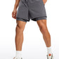 Feathery-Fit 2 in 1 Athletic Shorts 5''- with Pockets & Long Liner