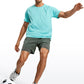 Feathery-Fit 2 in 1 Athletic Shorts 5''- with Pockets & Long Liner