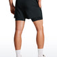 Feathery-Fit 2 in 1 Athletic Shorts 3.5''- with Pockets & Long Liner