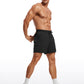 Feathery-Fit 2 in 1 Athletic Shorts 5''- with Pockets