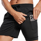 Feathery-Fit 2 in 1 Athletic Shorts 5''- with Pockets