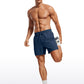 Feathery-Fit 2 in 1 Athletic Shorts 5''- with Pockets