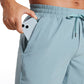 Feathery-Fit 2 in 1 Athletic Shorts 5''- with Pockets