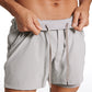 Feathery-Fit 2 in 1 Athletic Shorts 5''- with Pockets