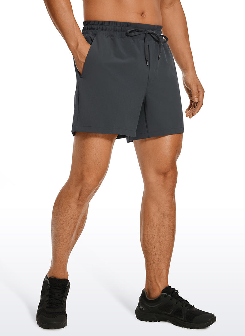 Feathery-Fit Workout Shorts 5''- Linerless