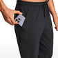 Lightweight Water Resistant Athletic Joggers with Zip Pockets 31"