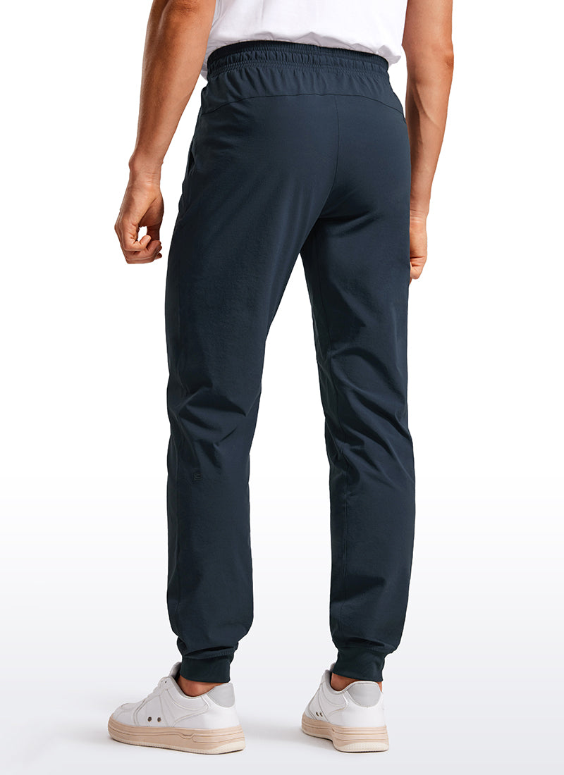 Lightweight Water Resistant Athletic Joggers with Zip Pockets 31"