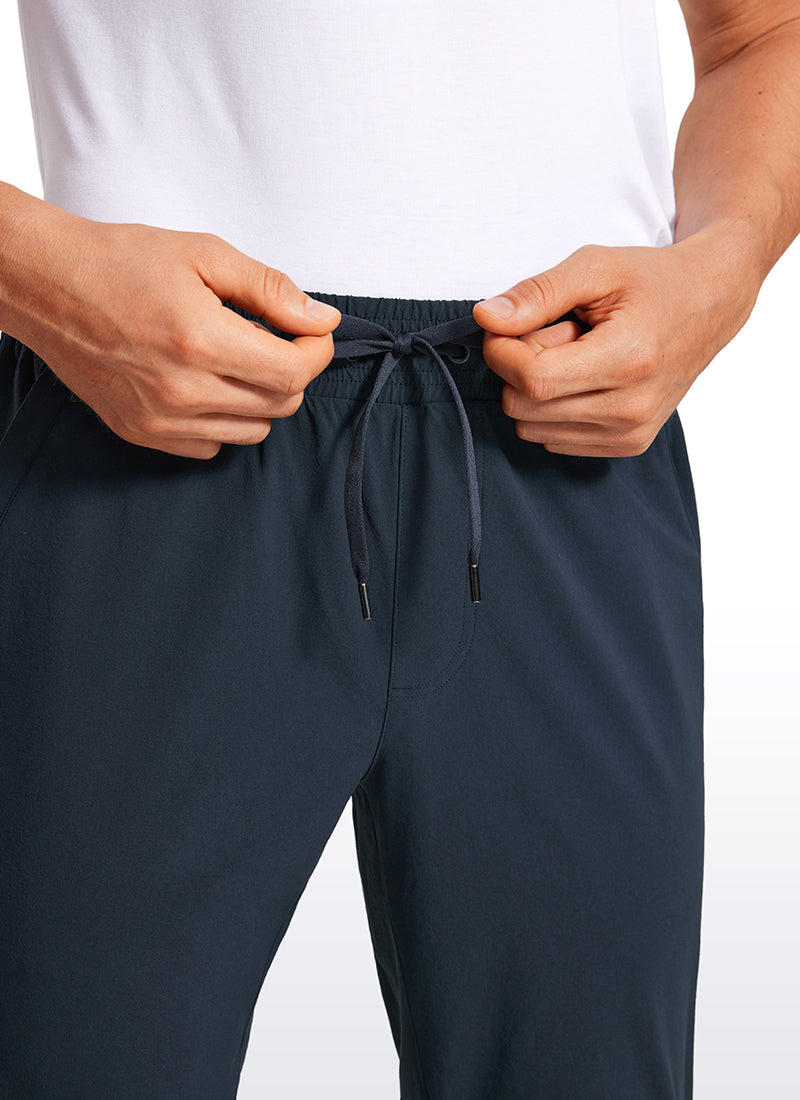 Lightweight Water Resistant Athletic Joggers with Zip Pockets 31"