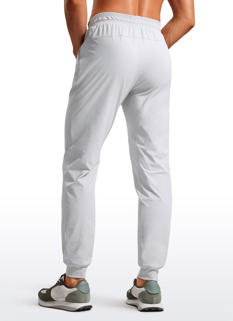 Lightweight Water Resistant Athletic Joggers with Zip Pockets 31"