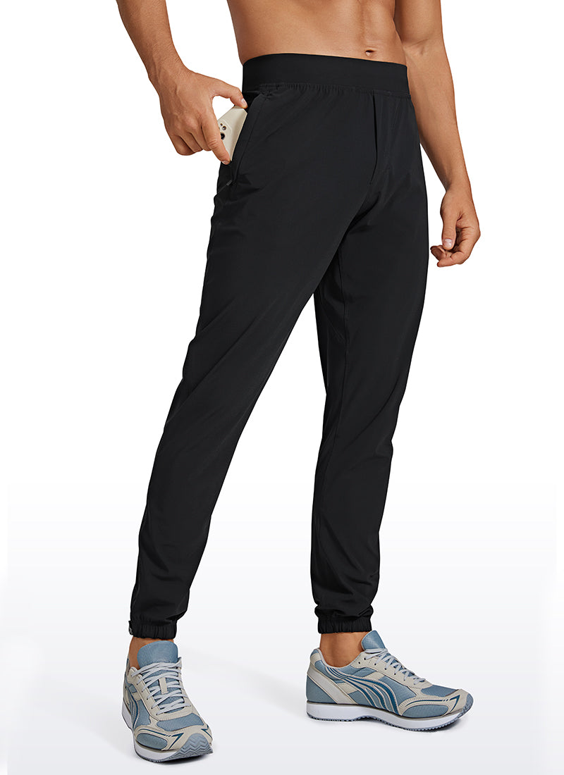 Lightweight Quick Dry Slim-Fit Joggers 29"-Zipper Pockets