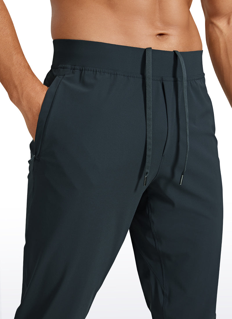 Lightweight Quick Dry Slim-Fit Joggers 29"-Zipper Pockets