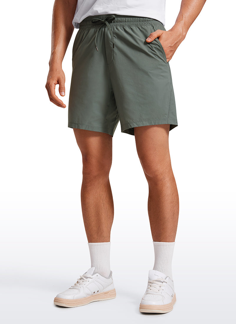 Lightweight Athletic Pocketed Shorts 7''- Linerless